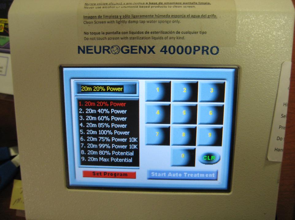  2015 Neurogenx 4000 Pro Neuropathy Treatment Systems